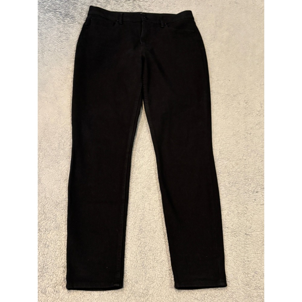 White House Black Market The Skinny Ankle Pants Black Curvy Fit Size 8L Long
